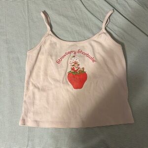 pink strawberry shortcake tank top